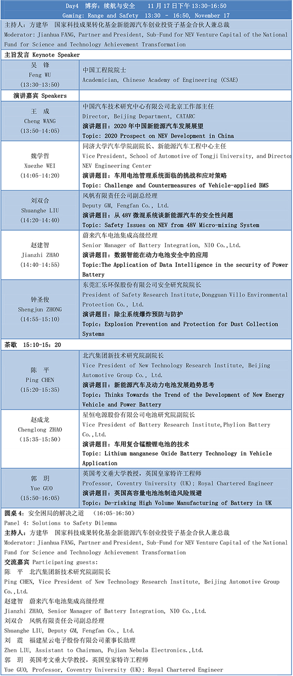 第四屆動(dòng)力電池應(yīng)用國際峰會(huì)(CBIS2019)議程