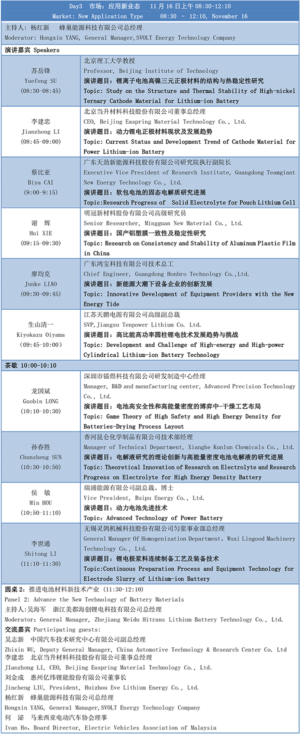 第四屆動(dòng)力電池應(yīng)用國際峰會(huì)(CBIS2019)議程
